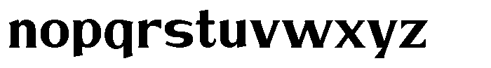Brigane Medium Font LOWERCASE