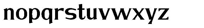 Brigane Regular Font LOWERCASE
