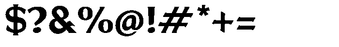 Brigane Semi Bold Font OTHER CHARS