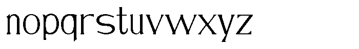Brigane Thin Font LOWERCASE