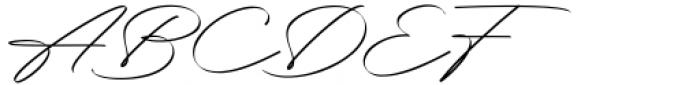 Brigend Signature Regular Font UPPERCASE