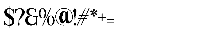 Brighas Regular Font OTHER CHARS