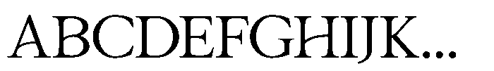 Bright Charm Serif Font UPPERCASE