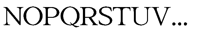 Bright Charm Serif Font LOWERCASE
