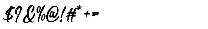Bright Flash Font OTHER CHARS