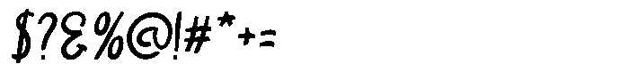 Bright Flow Italic Font OTHER CHARS