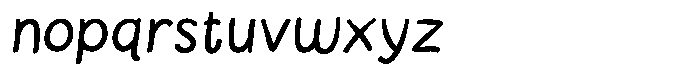 Bright Flow Italic Font LOWERCASE