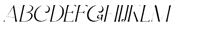 Bright Glitten Italic Font UPPERCASE