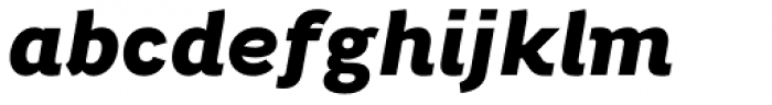 Bright Grotesk ExtraBold Italic Font LOWERCASE