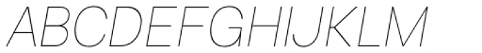 Bright Grotesk Thin Italic Font UPPERCASE