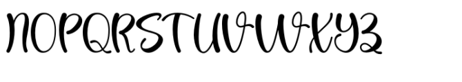 Bright Love Font UPPERCASE
