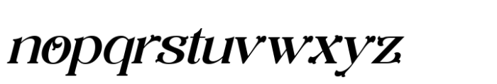 Bright Mirage Italic Font LOWERCASE
