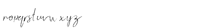 Bright Pasqia Script Regular Font LOWERCASE