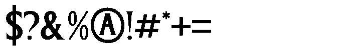 Bright Renew Regular Font OTHER CHARS