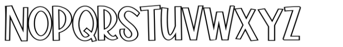 Bright Room Bright Room Hollow Font UPPERCASE