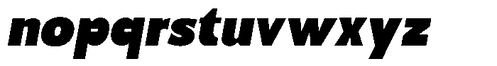 Bright Style Italic Font LOWERCASE