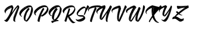 Brighter Brush Font UPPERCASE
