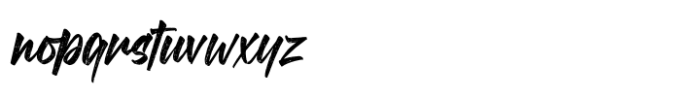 Brighter Brush Font LOWERCASE
