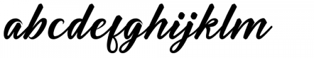 Brightina Script Regular Font LOWERCASE
