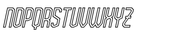 Brightland Italic Line Font LOWERCASE