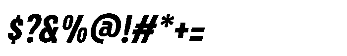 Brightons Black Oblique Font OTHER CHARS