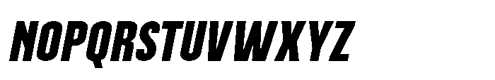 Brightons Black Oblique Font UPPERCASE