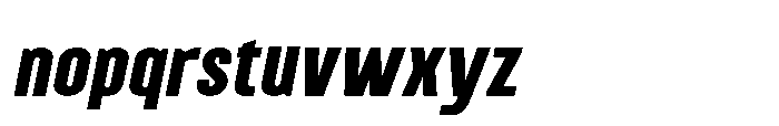 Brightons Black Oblique Font LOWERCASE