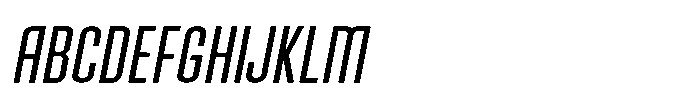 Brightons Light Oblique Font UPPERCASE