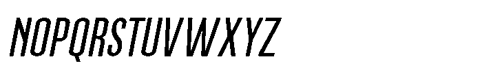 Brightons Light Oblique Font UPPERCASE