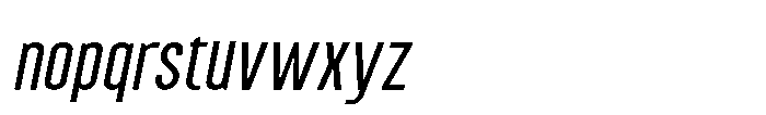 Brightons Light Oblique Font LOWERCASE