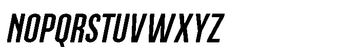 Brightons Medium Oblique Font UPPERCASE