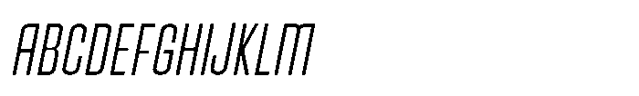 Brightons Thin Oblique Font UPPERCASE