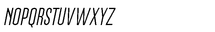 Brightons Thin Oblique Font UPPERCASE
