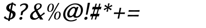 Brightsight Medium Italic Font OTHER CHARS