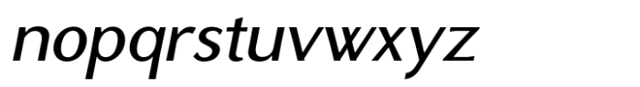 Brightsight Medium Italic Font LOWERCASE