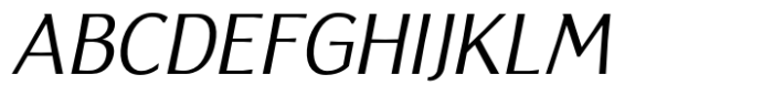 Brightsight Regular Italic Font UPPERCASE