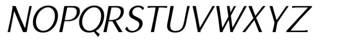 Brightsight Regular Italic Font UPPERCASE