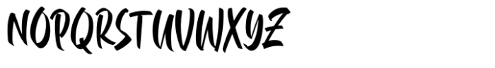 Brightson Mattness Font UPPERCASE
