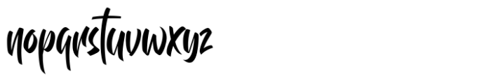 Brightson Mattness Font LOWERCASE