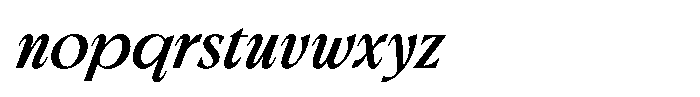 Brighty Harmony Bold Italic Font LOWERCASE