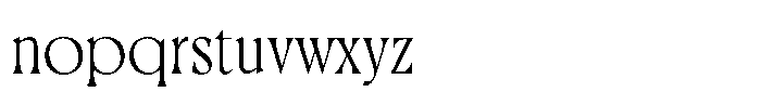 Brighty Harmony Light Font LOWERCASE