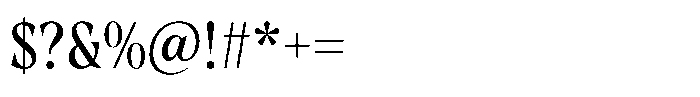 Brighty Harmony Regular Font OTHER CHARS