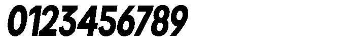 Brigife Black Condensed Slant Font OTHER CHARS