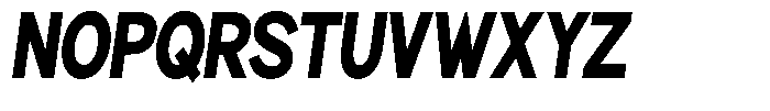 Brigife Black Condensed Slant Font UPPERCASE