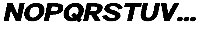 Brigife Black Expanded Slant Font UPPERCASE