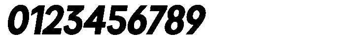 Brigife Black Semi Condensed Slant Font OTHER CHARS
