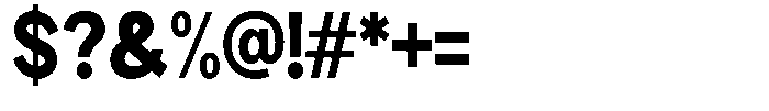 Brigife Black Semi Condensed Font OTHER CHARS