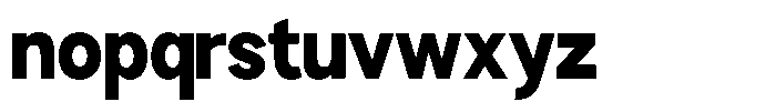 Brigife Black Semi Condensed Font LOWERCASE