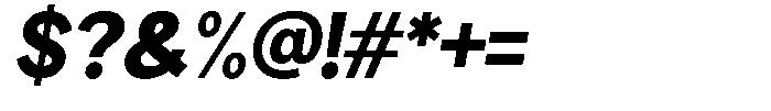 Brigife Black Slant Font OTHER CHARS