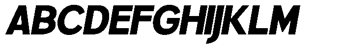 Brigife Black Slant Font UPPERCASE